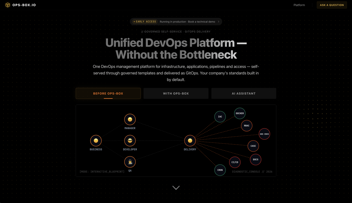 Ops-Box website home page