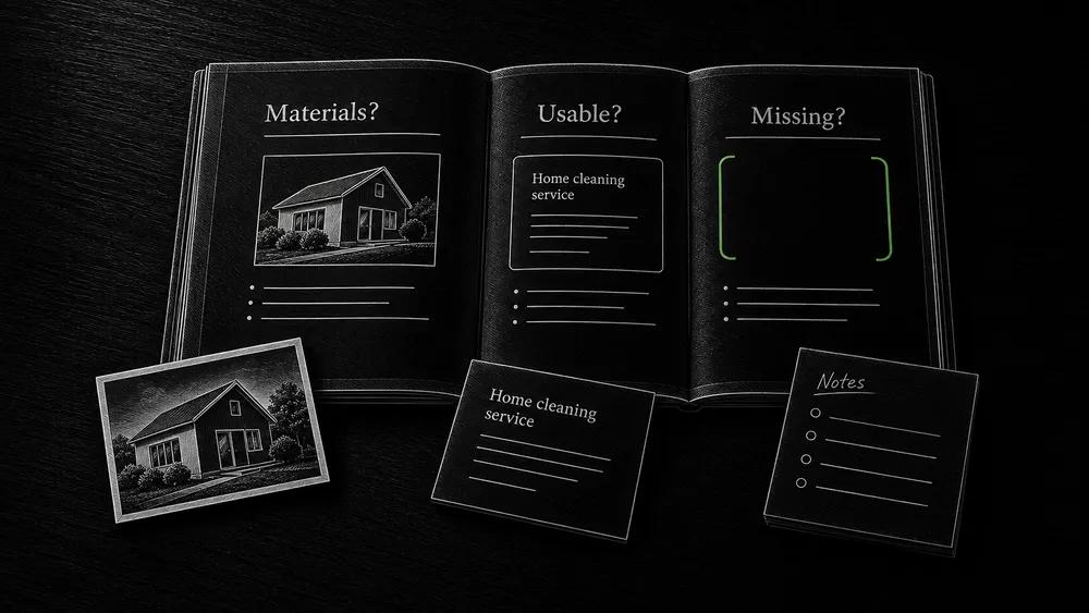 A preparation guide is checked against three practical questions: which materials, what makes them usable, and what to do if they are missing.