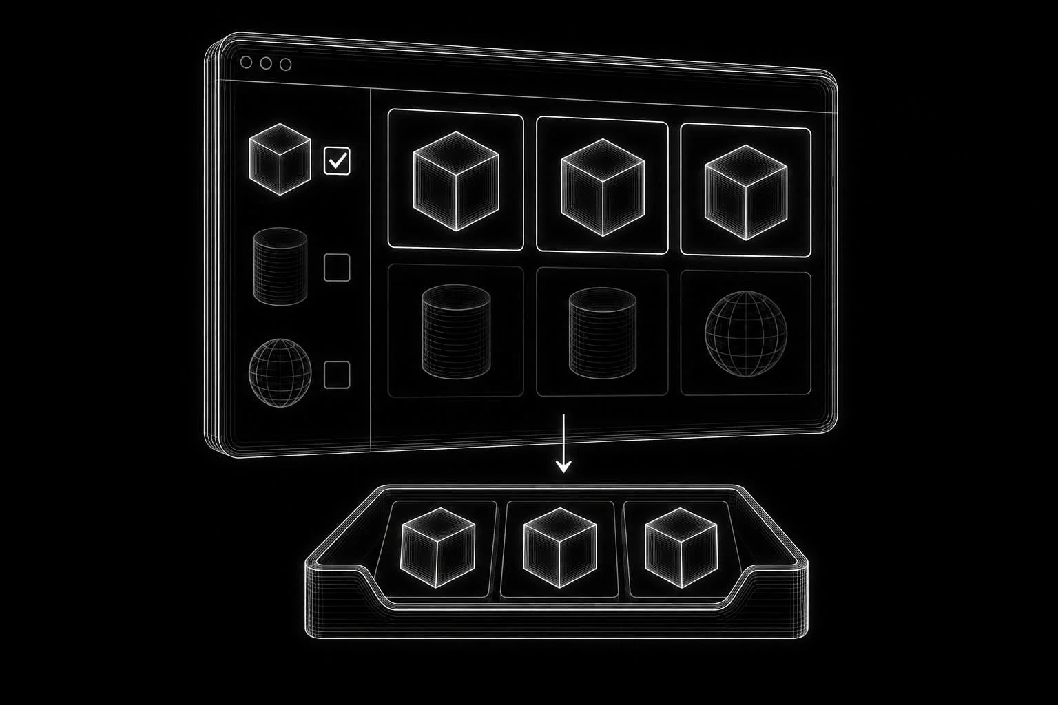 A catalog grid narrowed by selected filters to a smaller set of matching products